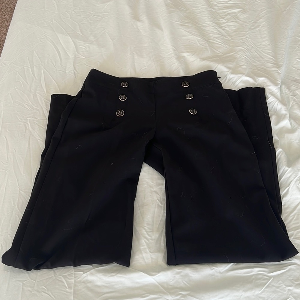 Black flare dress pants